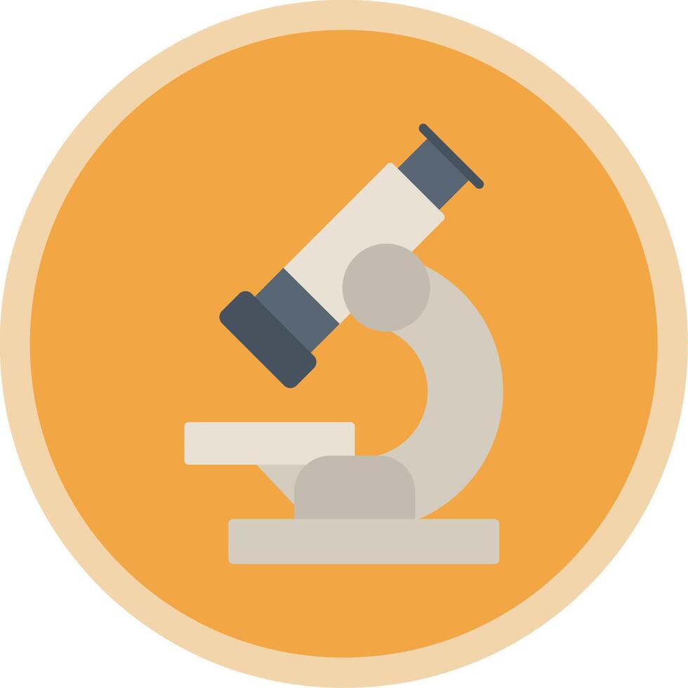 Microscope Flat Multi Circle Icon vector