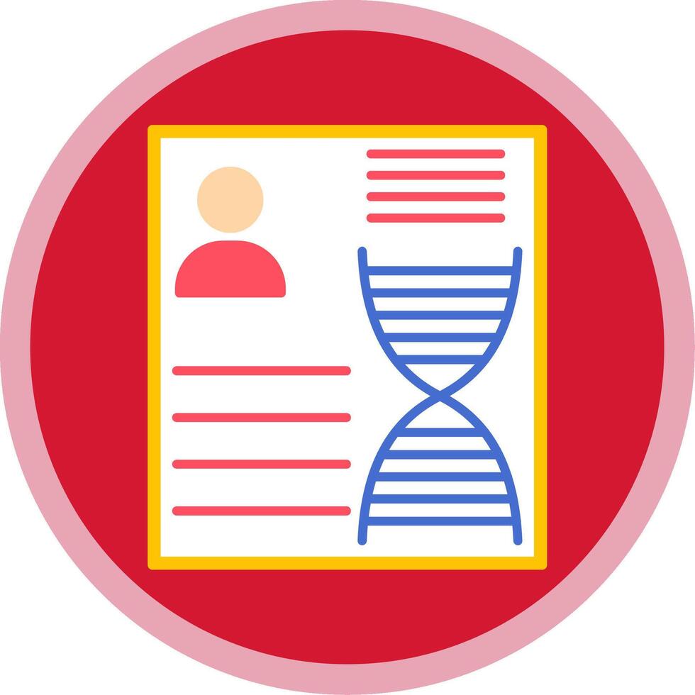 DNA Flat Multi Circle Icon vector