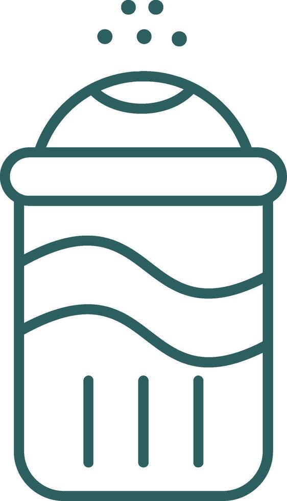 Salt Line Gradient Round Corner Icon vector