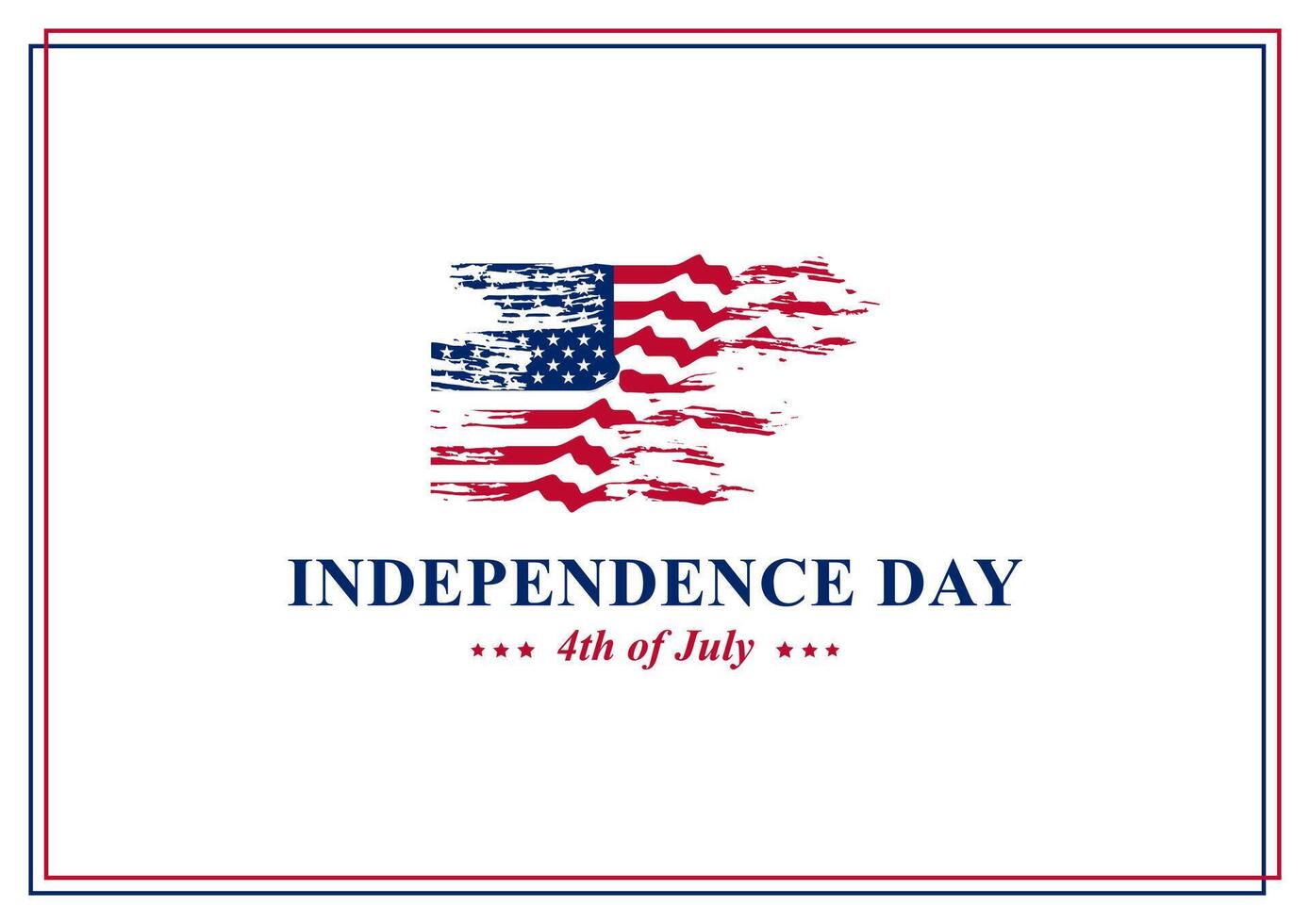 Happy Independence day USA. 4th of July. banner, greeting card, invitation, poster, flyer with text. vector