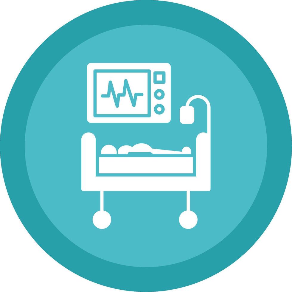 Medical Treatment Glyph Multi Circle Icon vector
