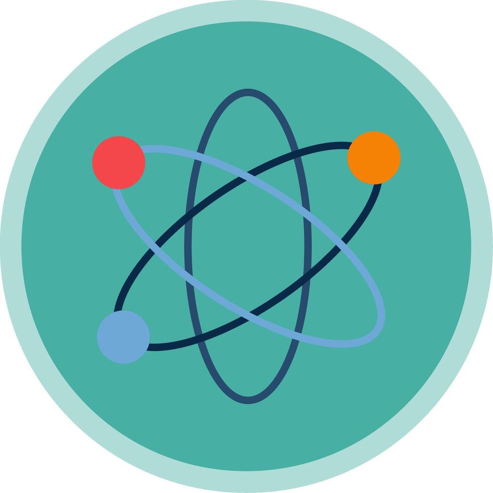Nucleus Flat Multi Circle Icon vector