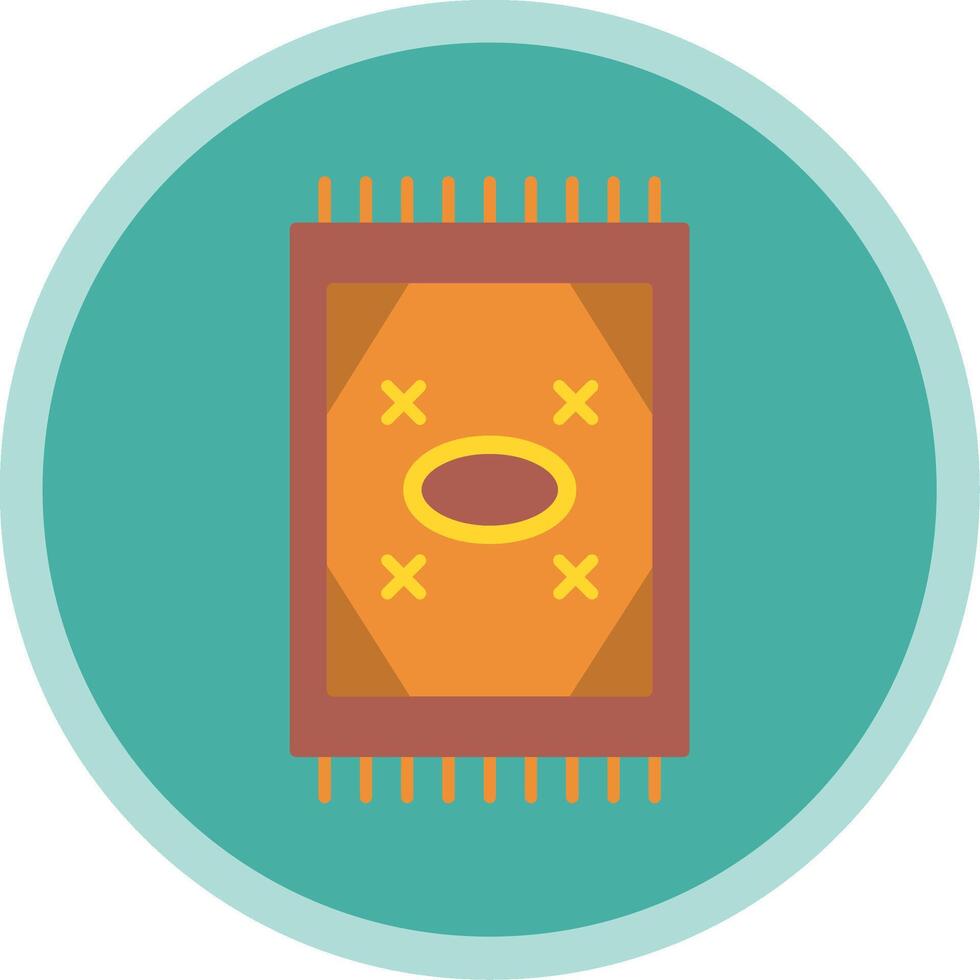 Carpet Flat Multi Circle Icon vector