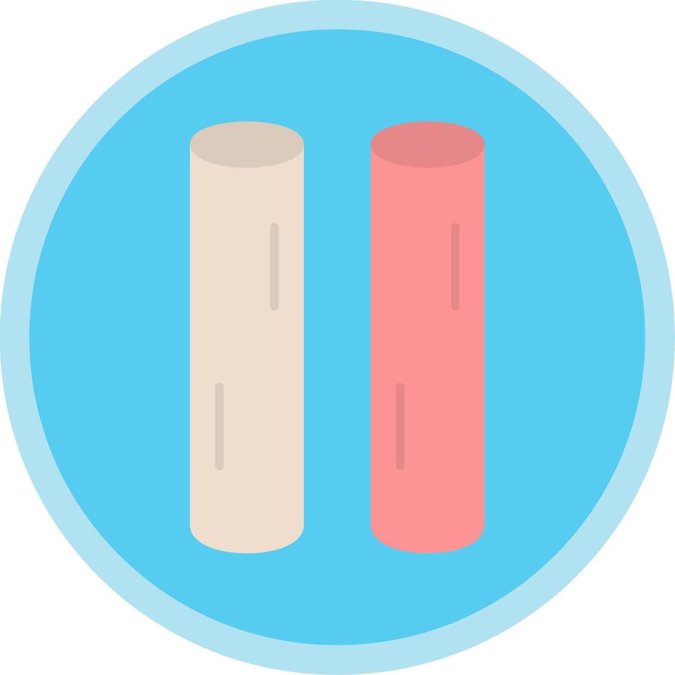 Chalk Flat Multi Circle Icon vector