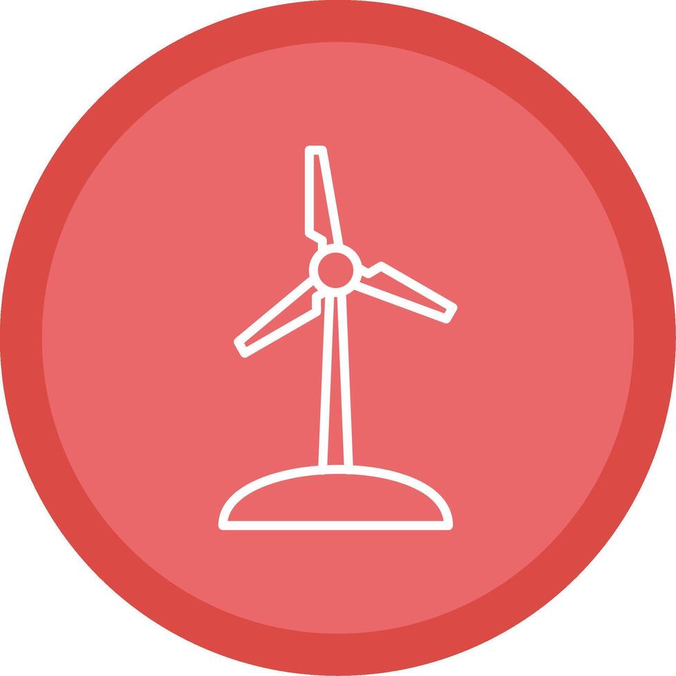 Turbine Line Multi Circle Icon vector