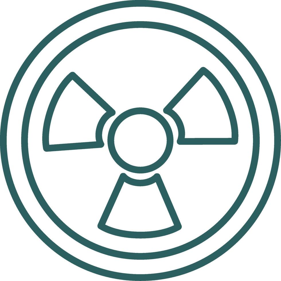Nuclear Line Gradient Round Corner Icon vector