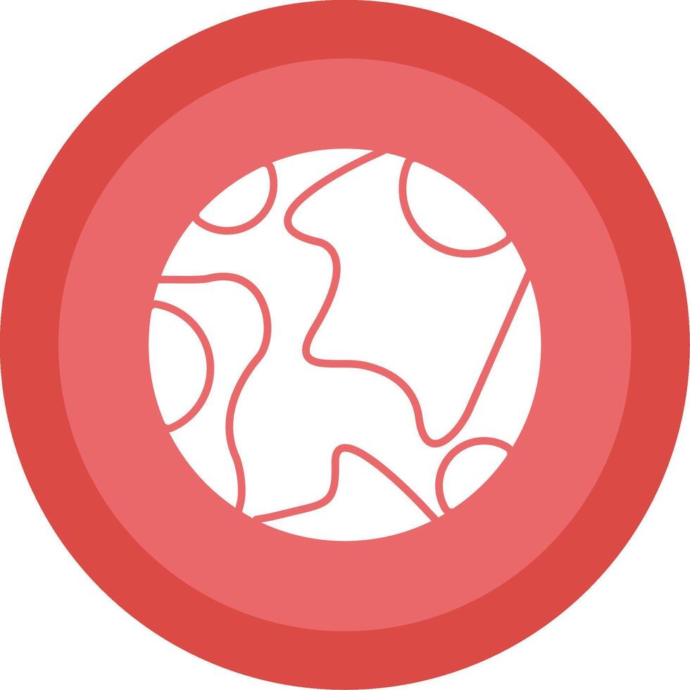 Earth Glyph Multi Circle Icon vector