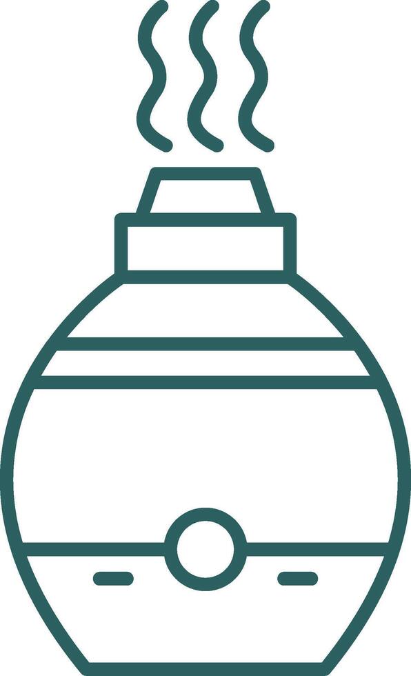 Air Diffuser Line Gradient Round Corner Icon vector