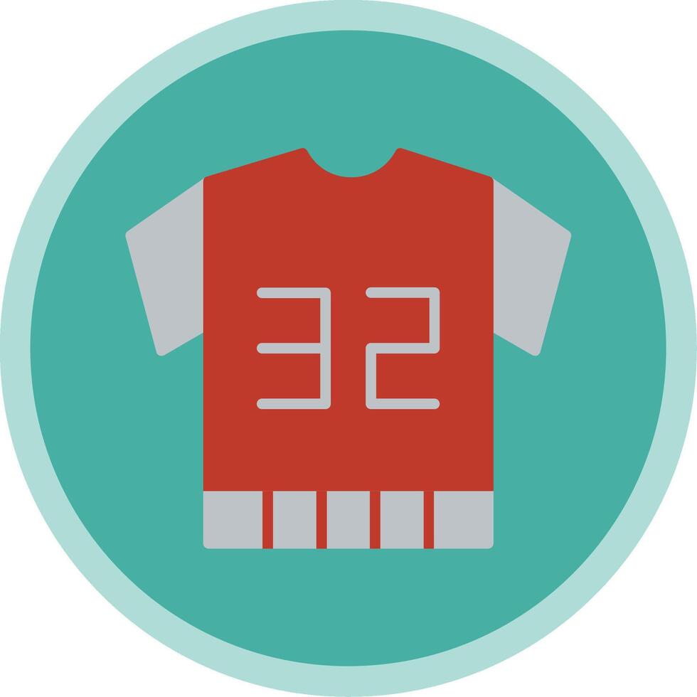 Football Jersey Flat Multi Circle Icon vector