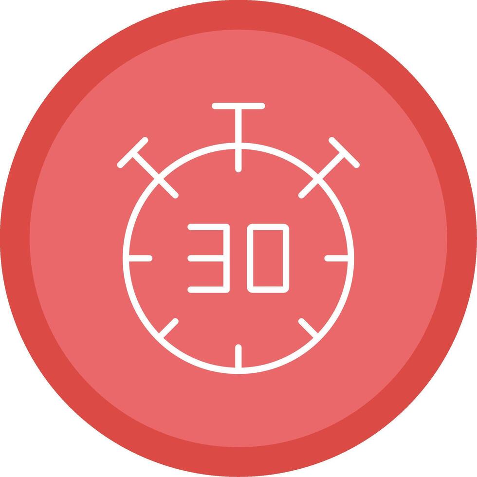 Half Time Line Multi Circle Icon vector