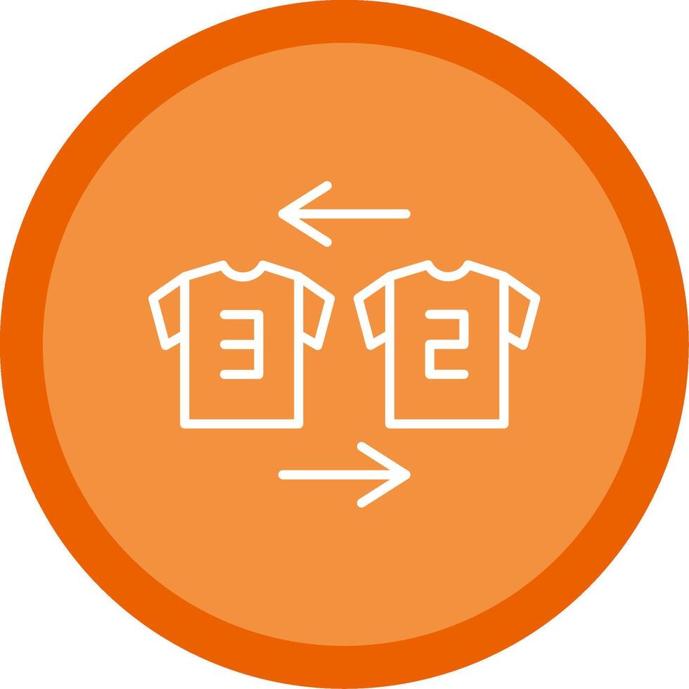 Substitution Line Multi Circle Icon vector