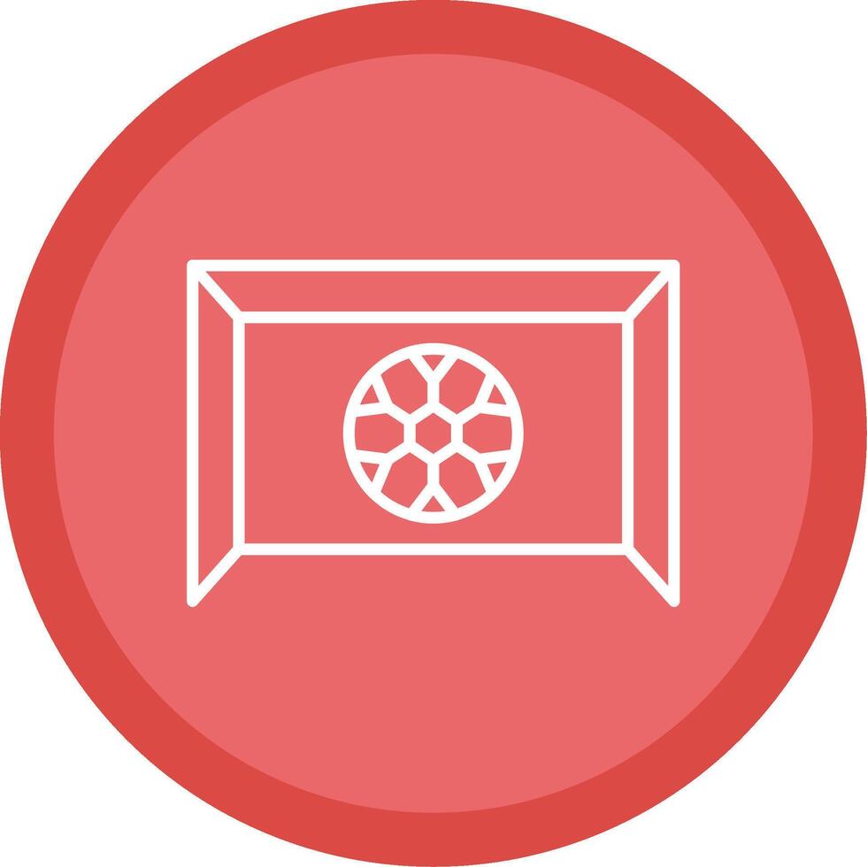 Goalie Line Multi Circle Icon vector