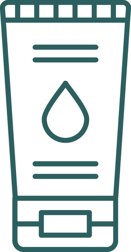 Face Wash Line Gradient Round Corner Icon vector