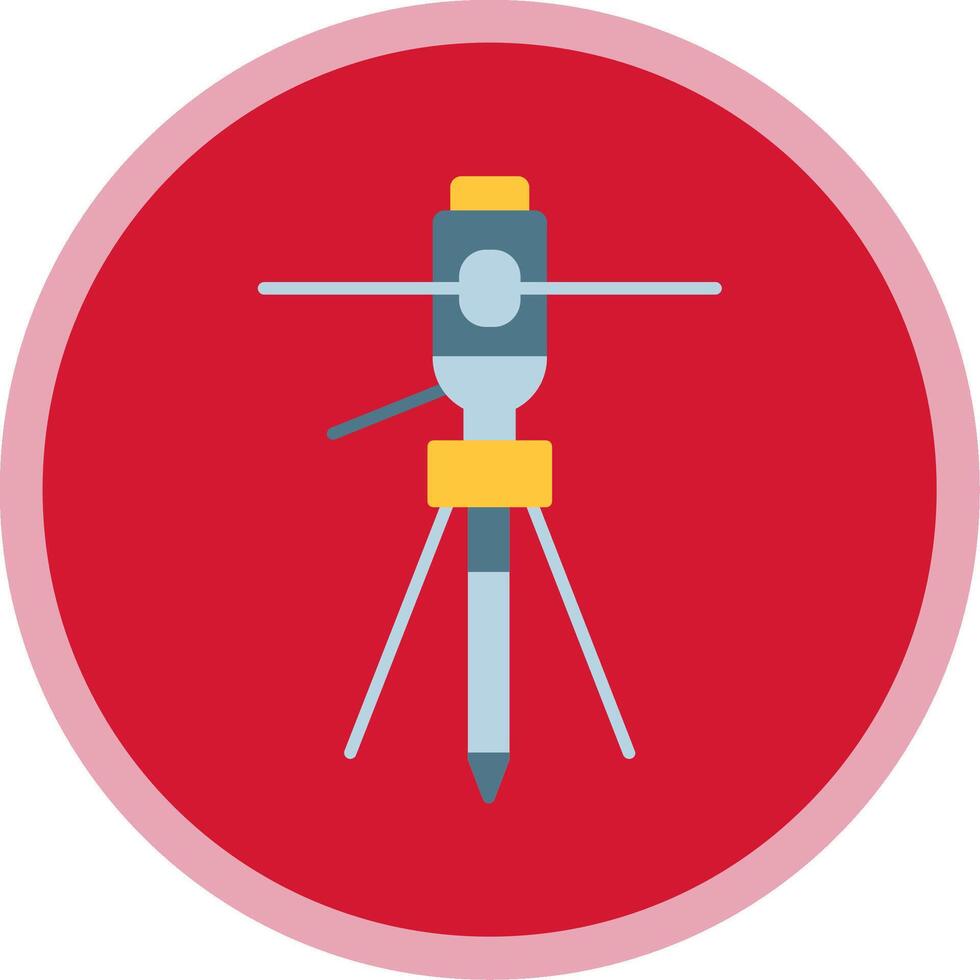 Lasers Flat Multi Circle Icon vector