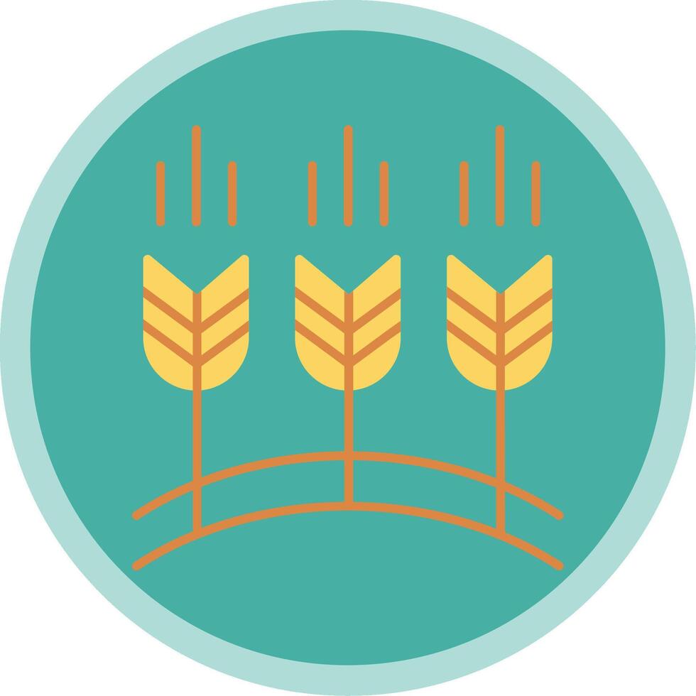 Wheat Flat Multi Circle Icon vector