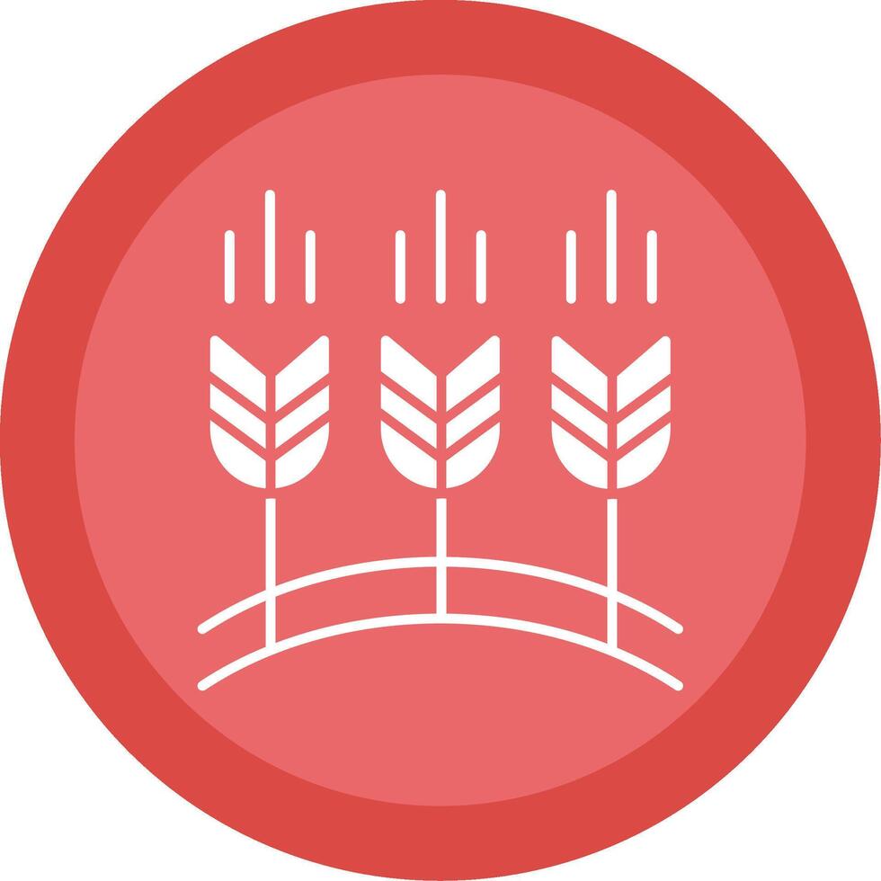 Wheat Glyph Multi Circle Icon vector