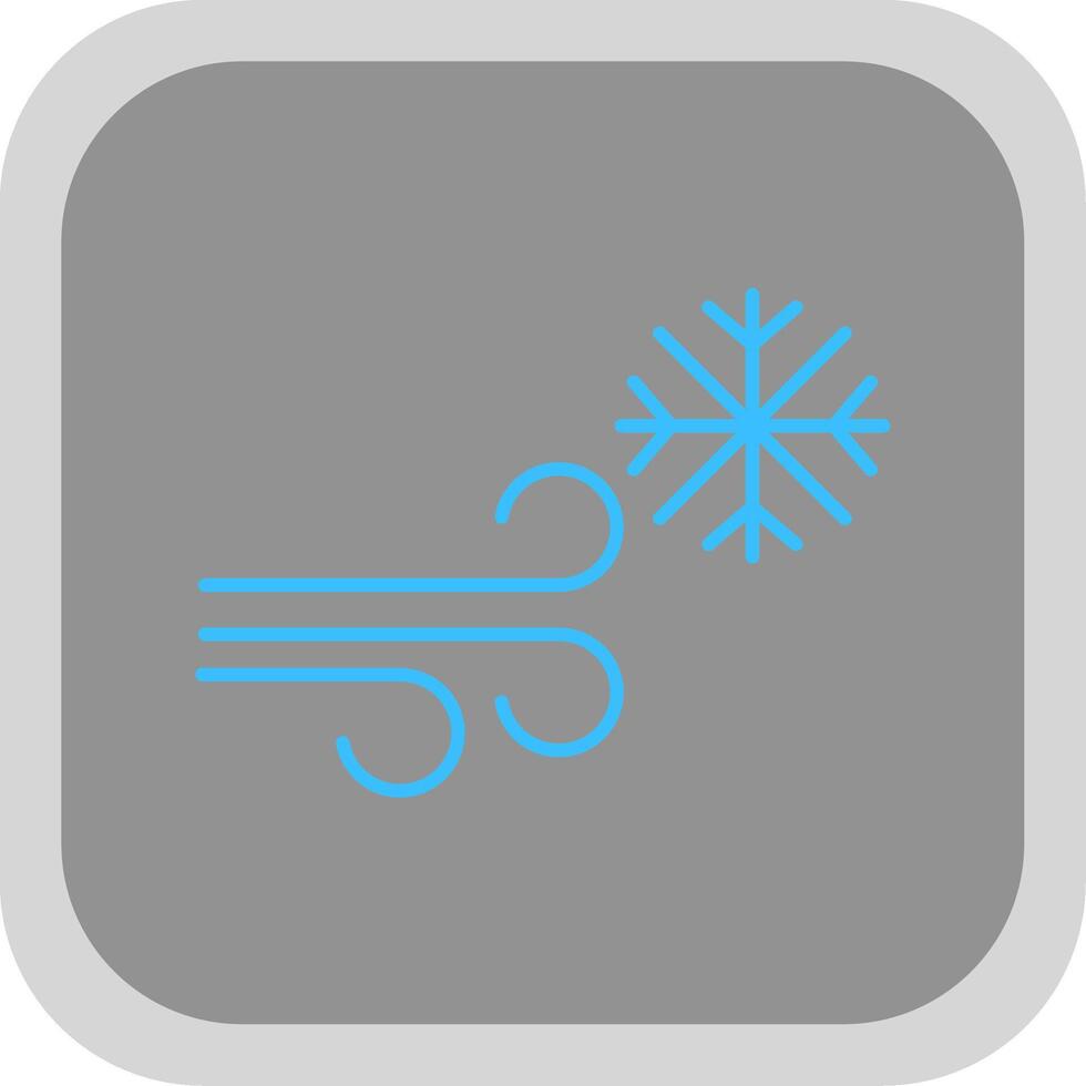 Blizzard Flat Round Corner Icon vector