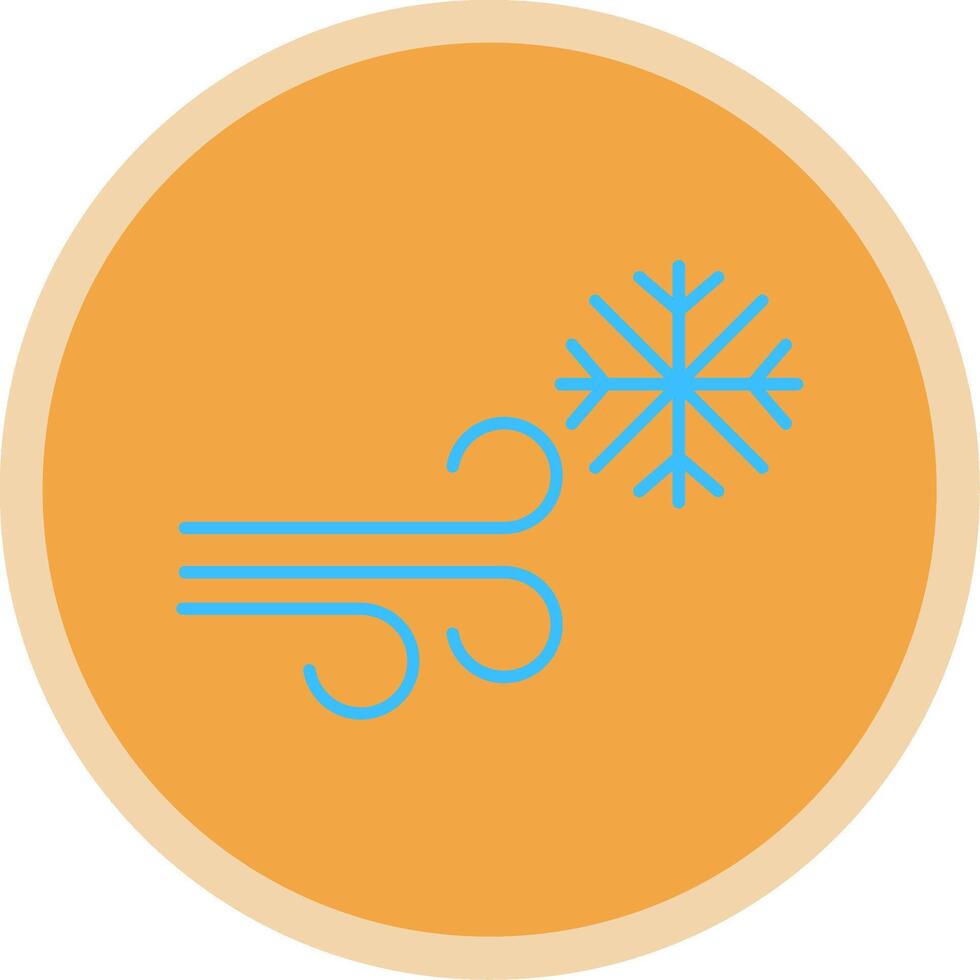 Blizzard Flat Multi Circle Icon vector