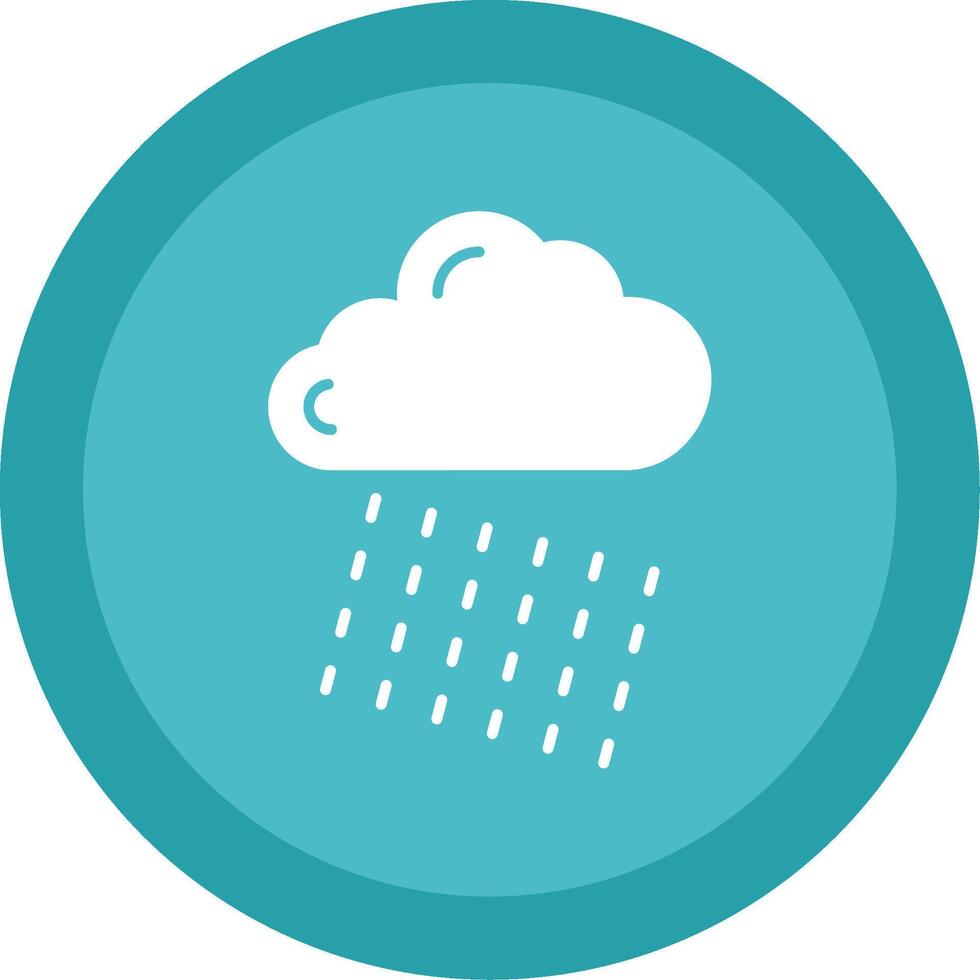 Rainy Glyph Multi Circle Icon vector