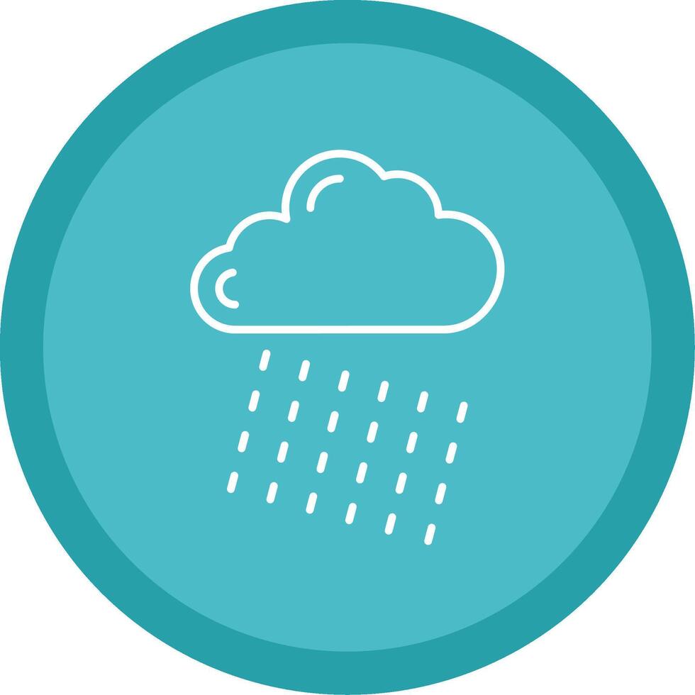 Rainy Line Multi Circle Icon vector