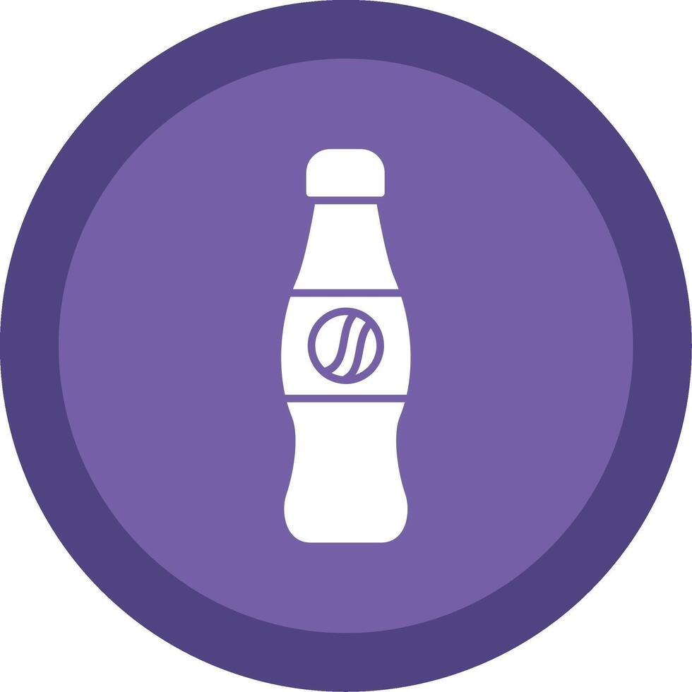 Cola Glyph Multi Circle Icon vector