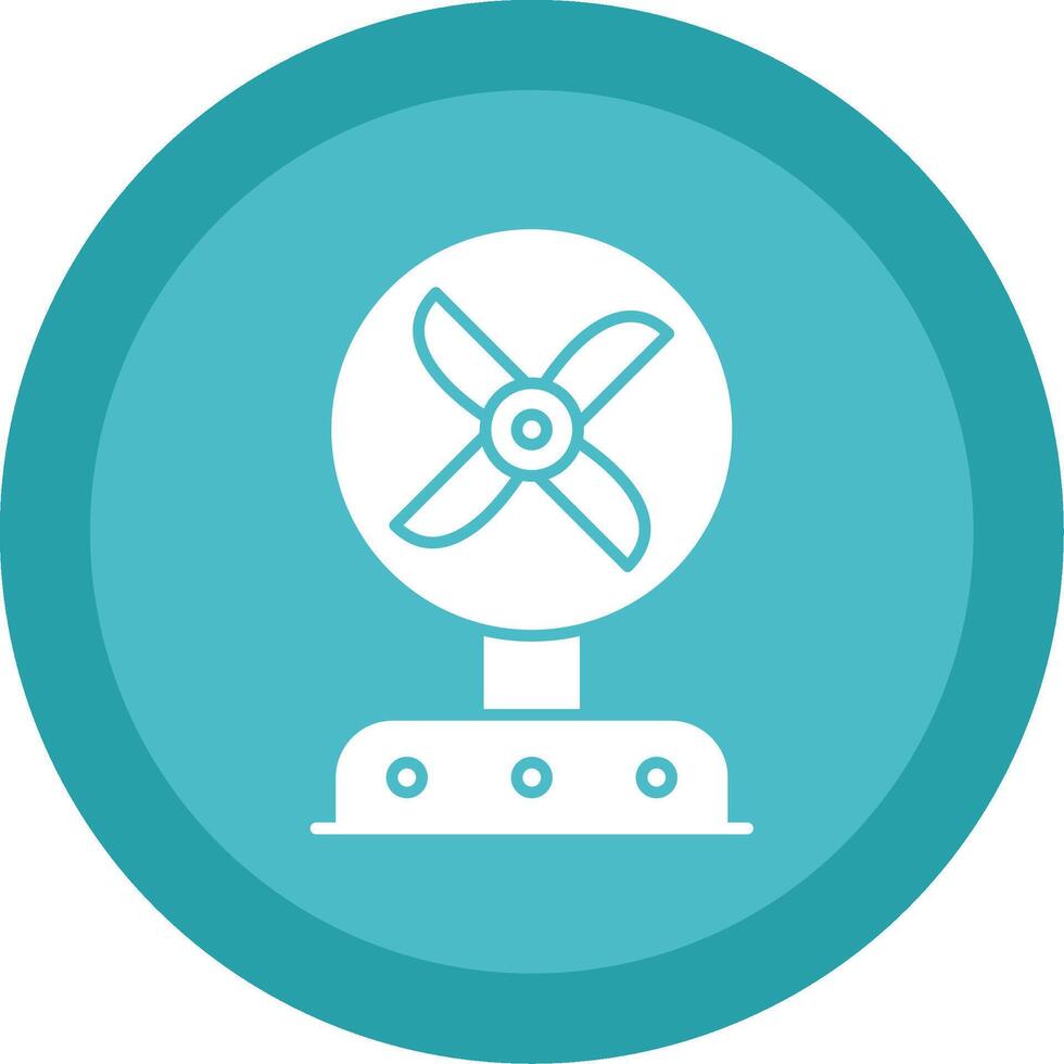 Fan Glyph Multi Circle Icon vector