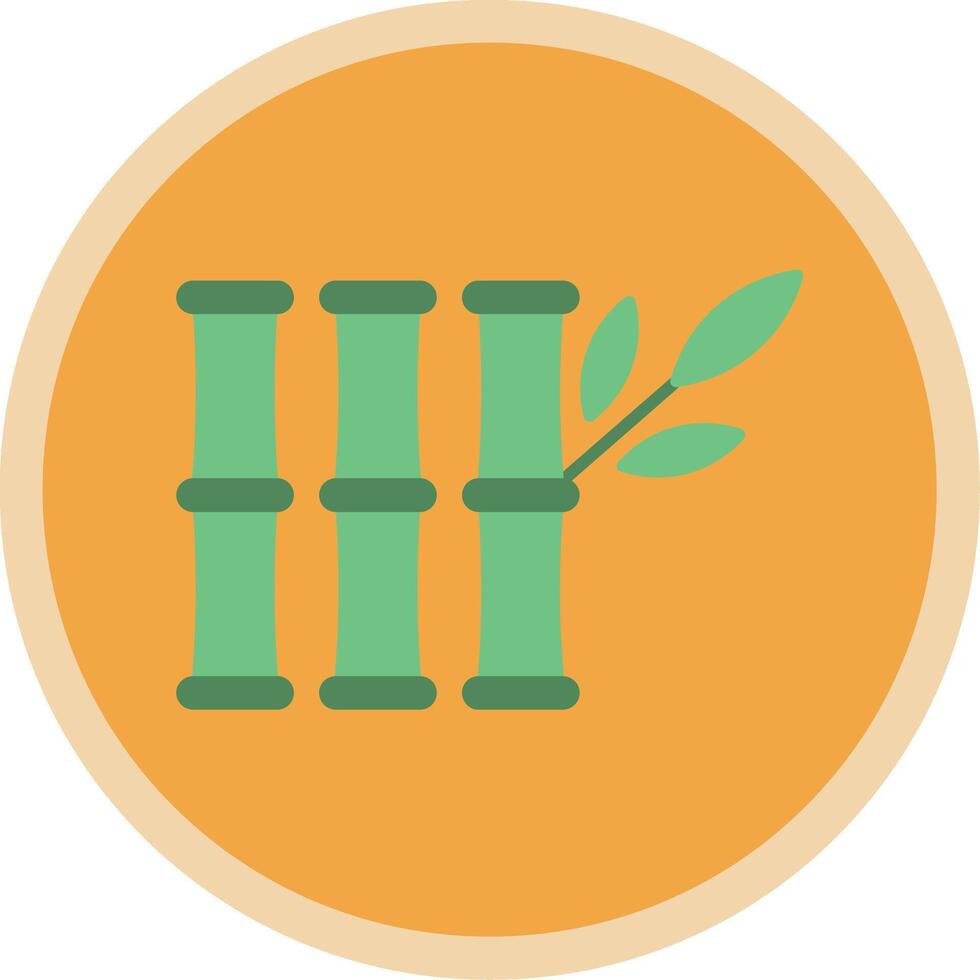 Bamboo Flat Multi Circle Icon vector