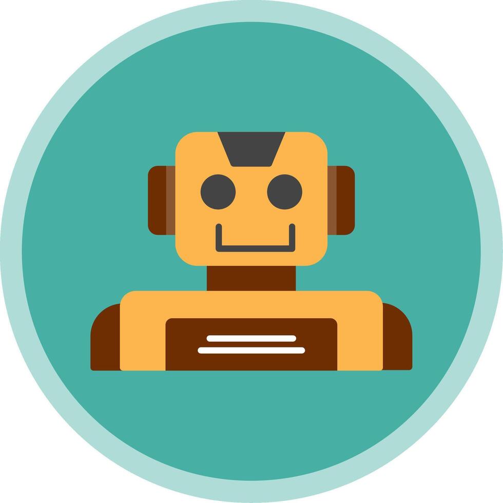Robotics Flat Multi Circle Icon vector