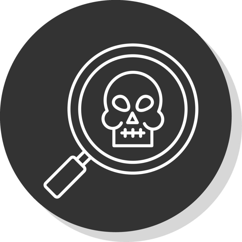 Anthropology Line Grey Circle Icon vector