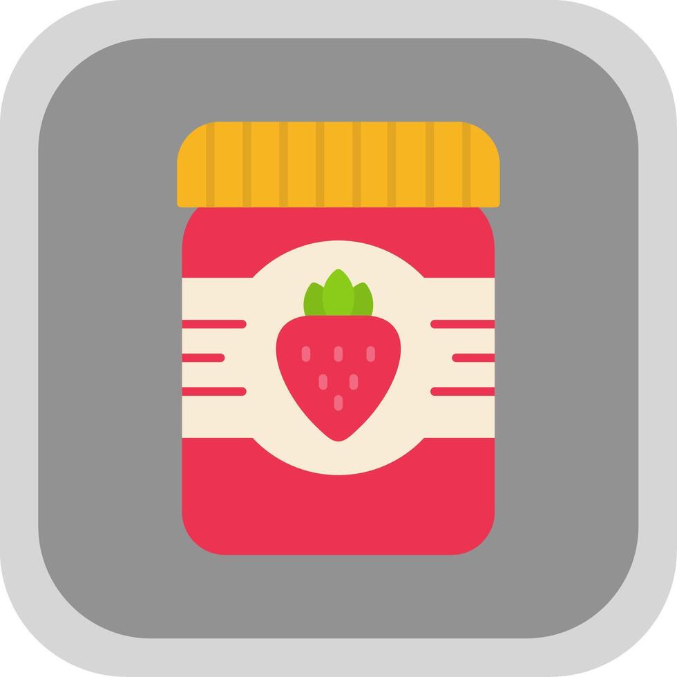Jam Flat Round Corner Icon vector