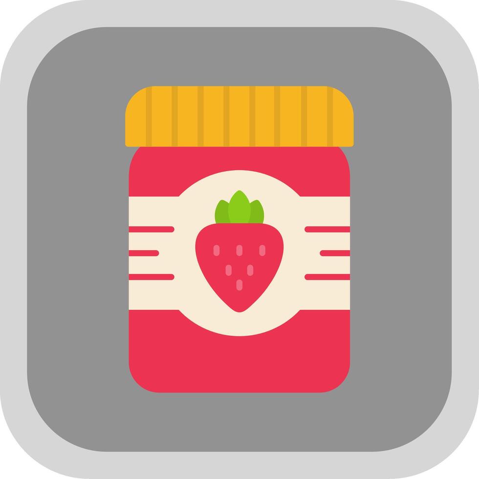 Jam Flat Round Corner Icon vector