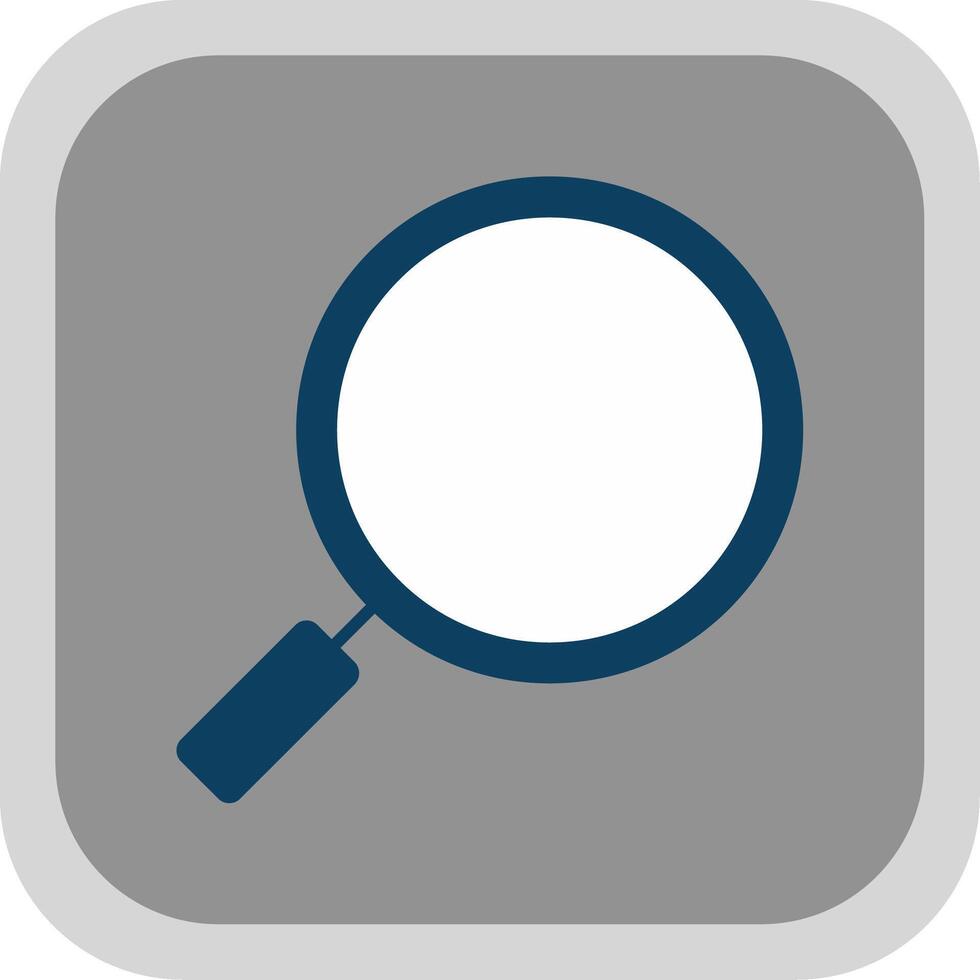 Search Flat Round Corner Icon vector