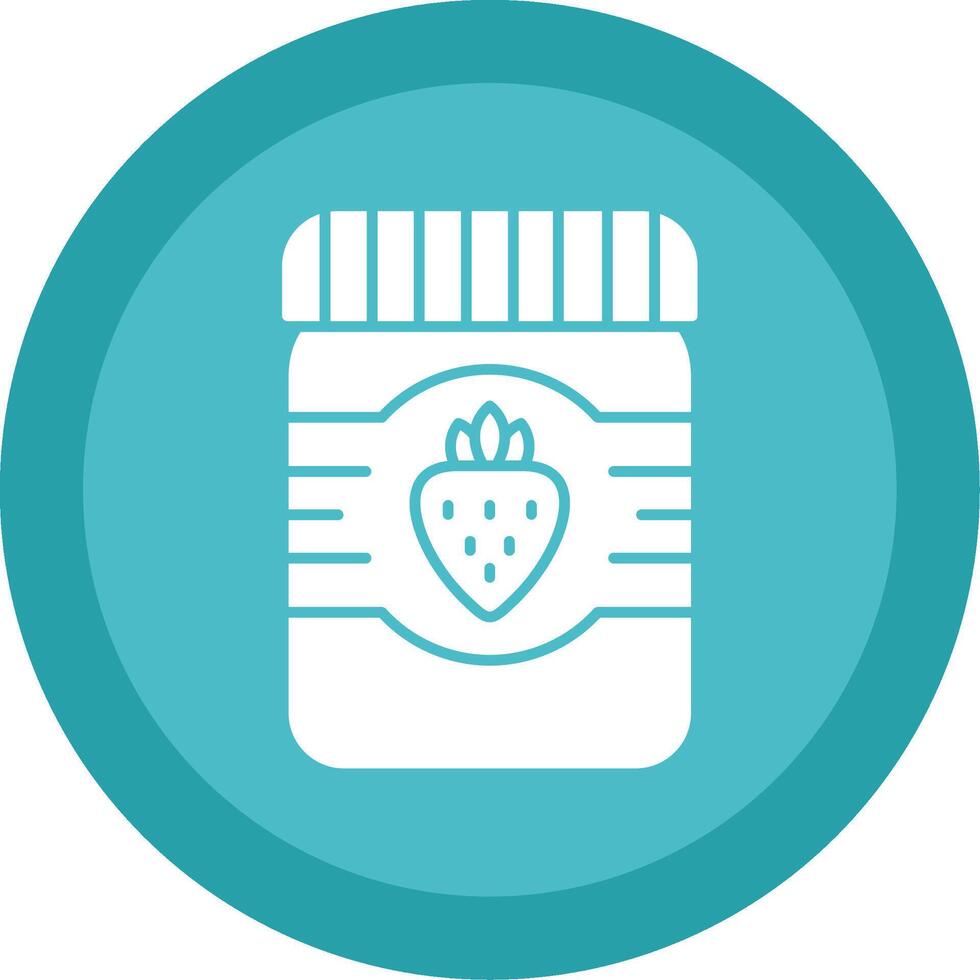 Jam Glyph Multi Circle Icon vector