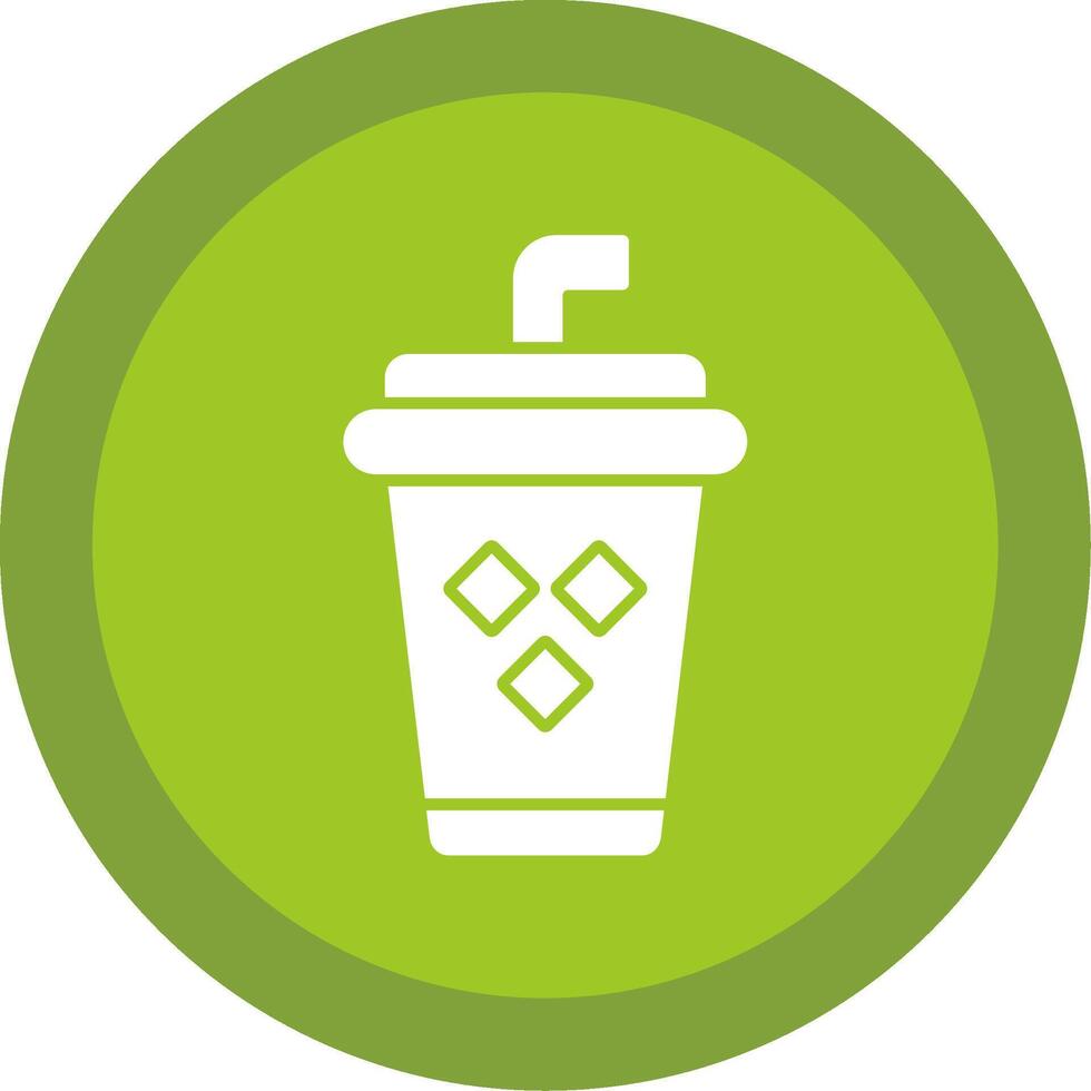 Juice Glyph Multi Circle Icon vector