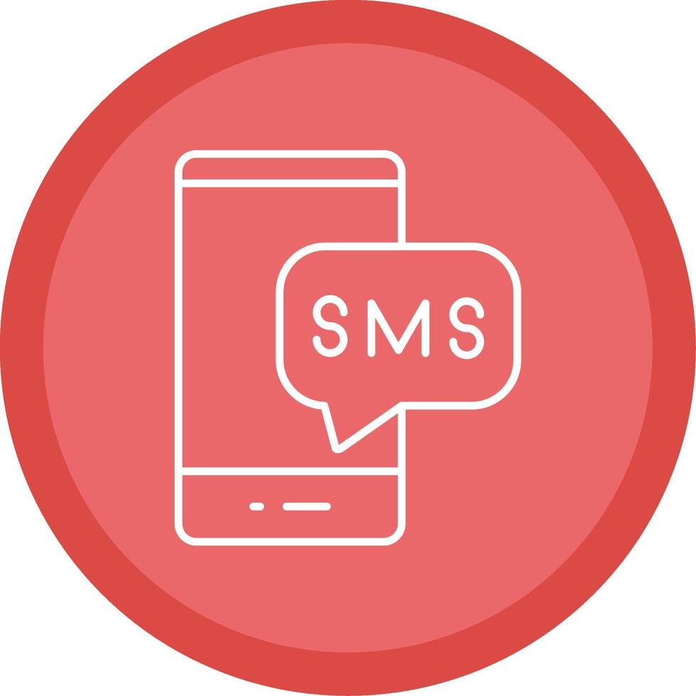 Sms Line Multi Circle Icon vector