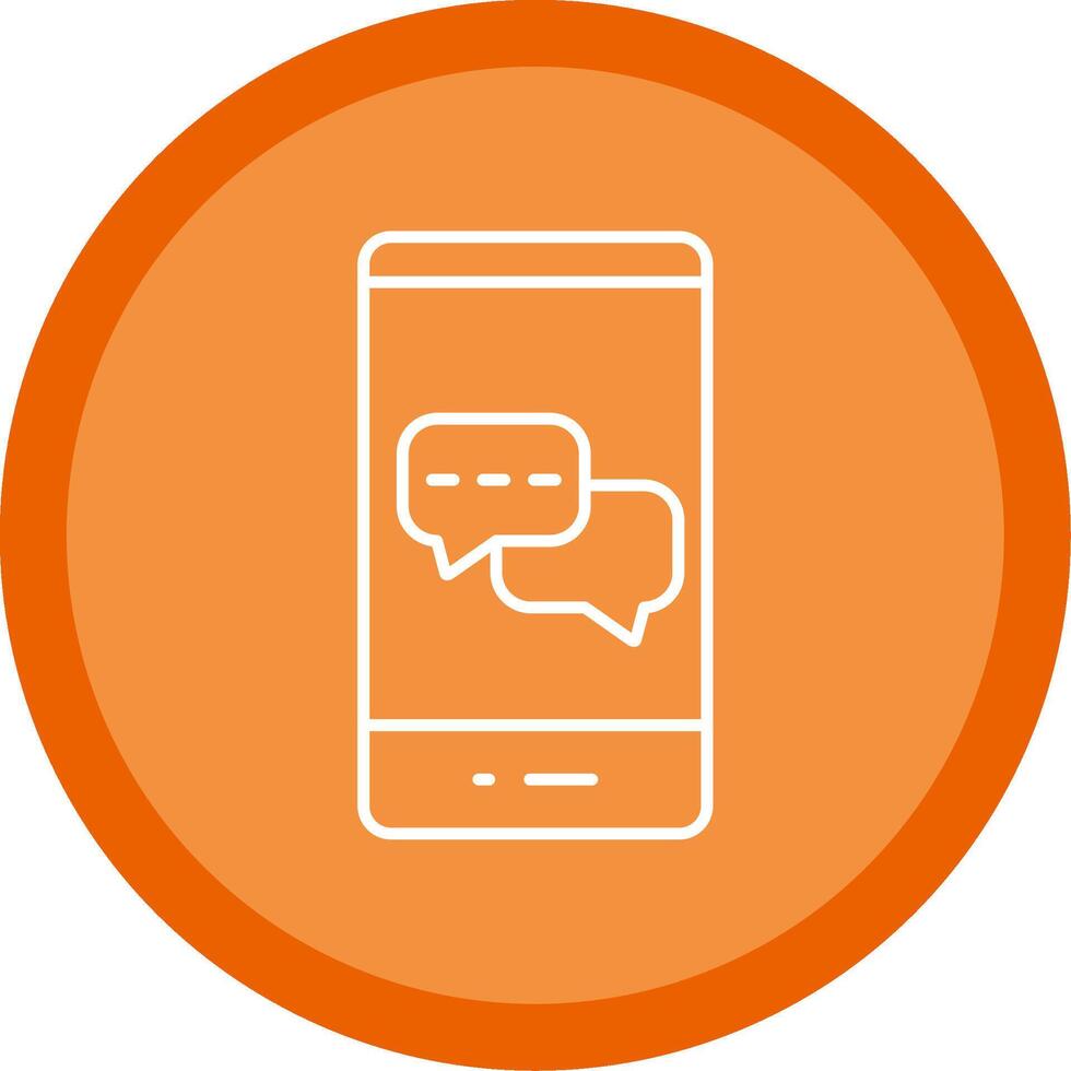 Messages Line Multi Circle Icon vector