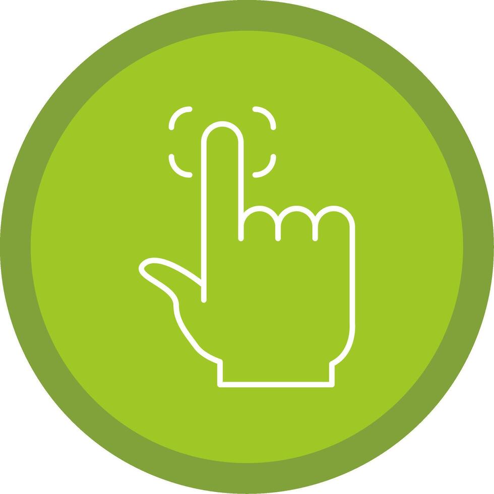 Finger Print Line Multi Circle Icon vector