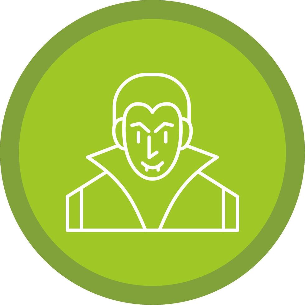 Evil Line Multi Circle Icon vector