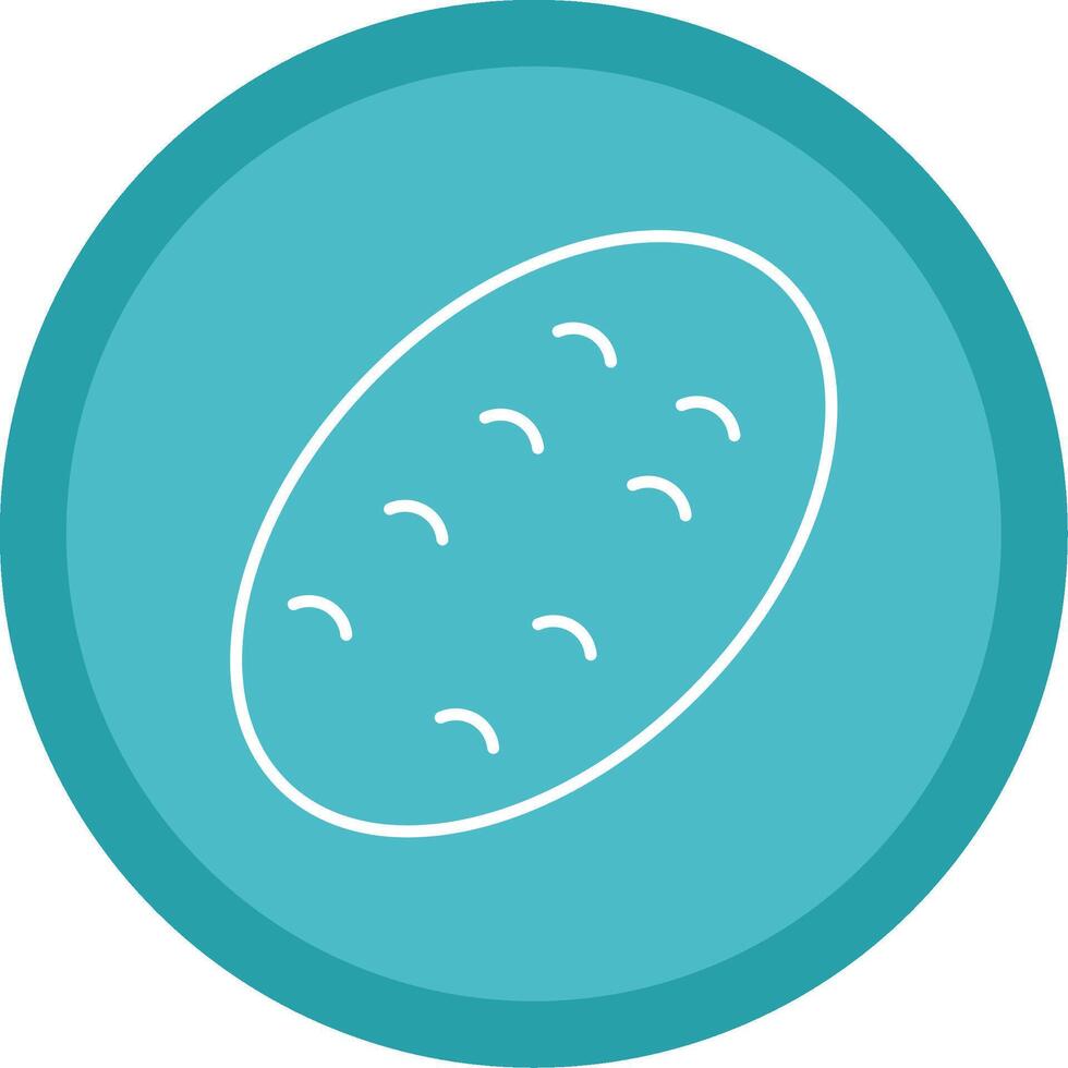 potato Line Multi Circle Icon vector