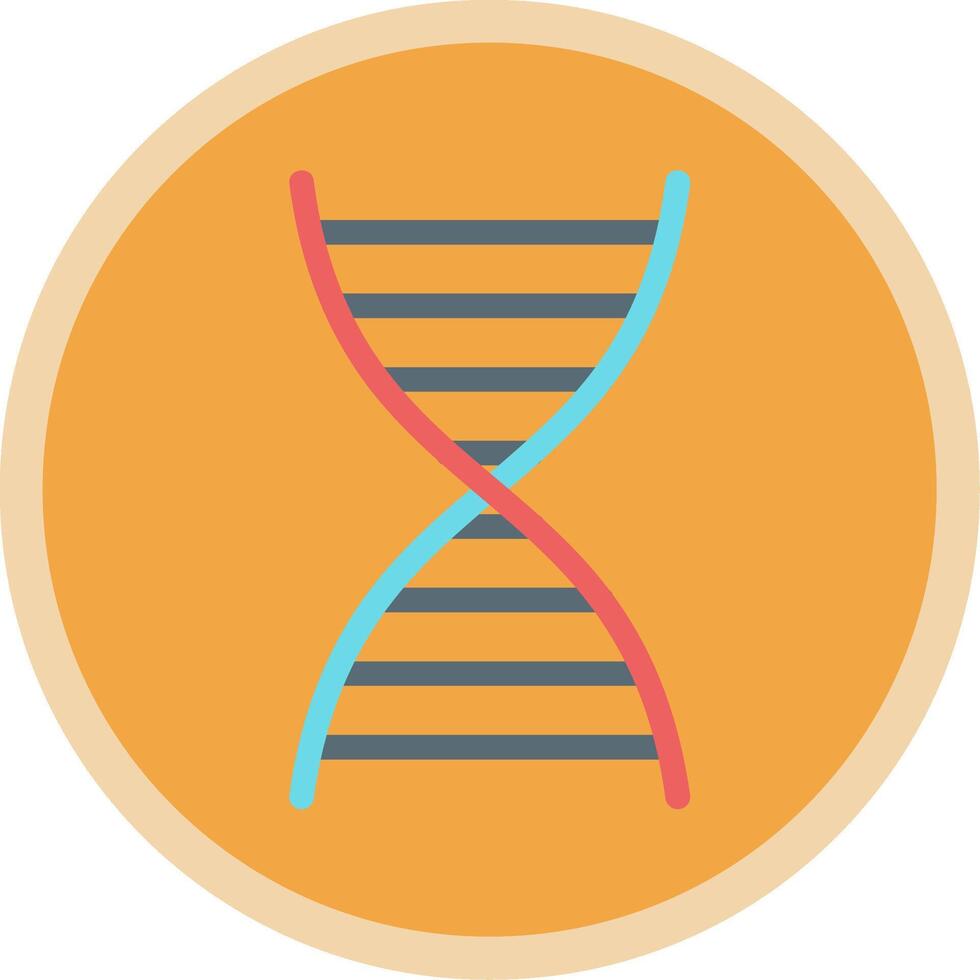 DNA Flat Multi Circle Icon vector