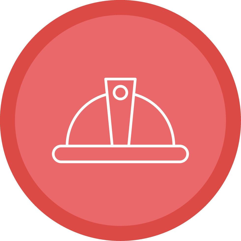 Helmet Line Multi Circle Icon vector