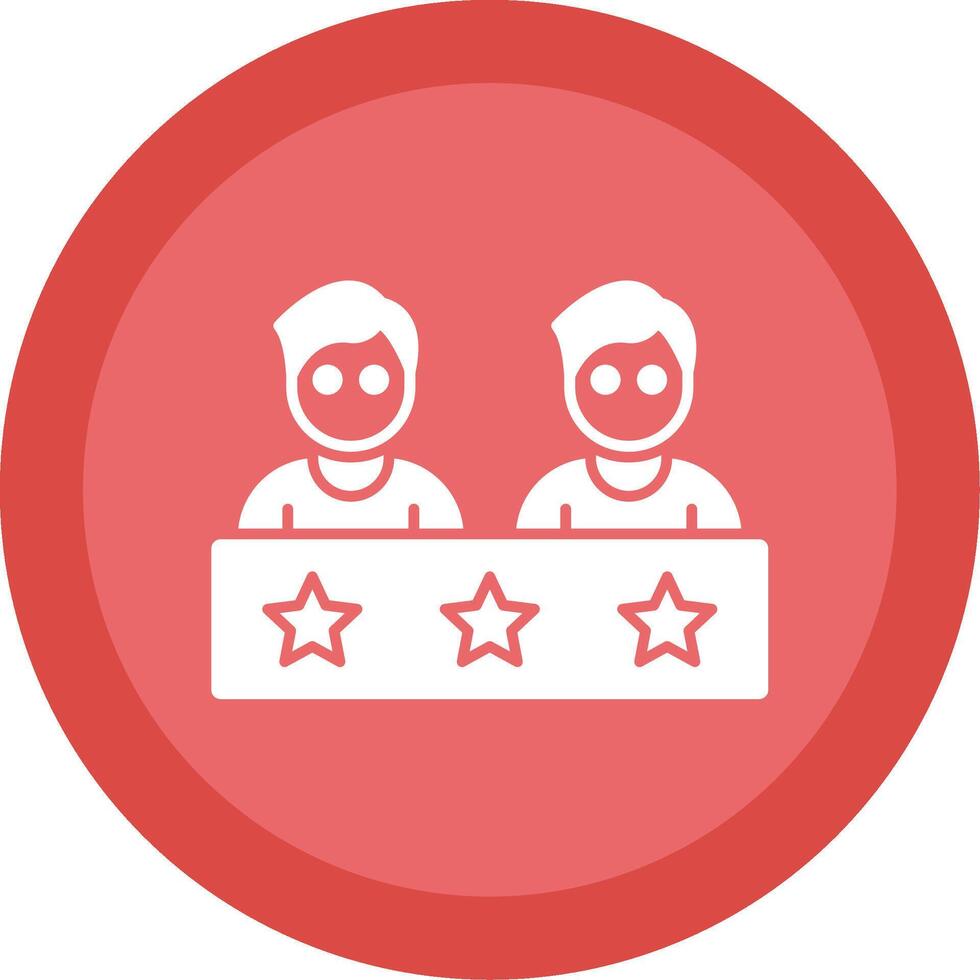 Candidates Glyph Multi Circle Icon vector
