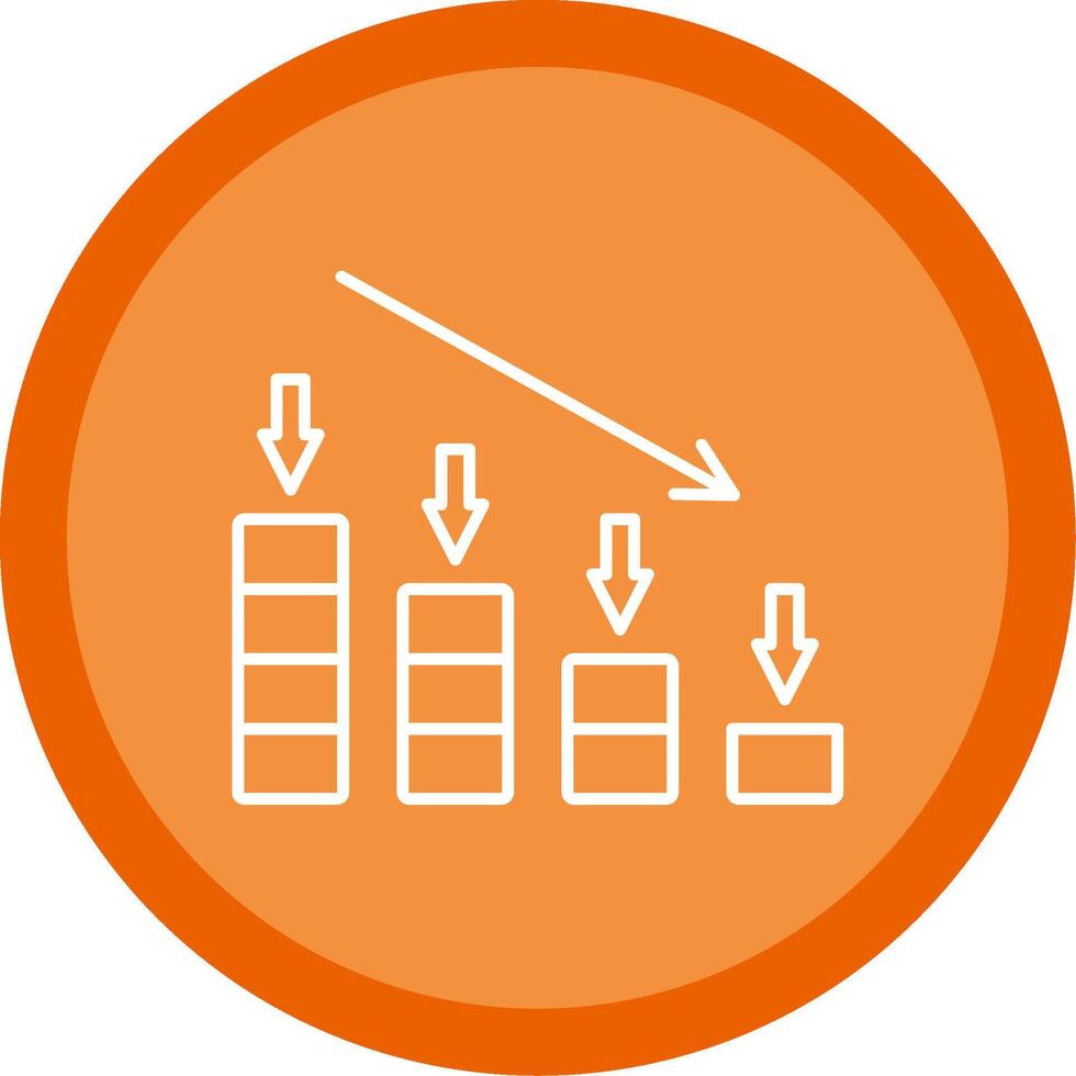 Crash Line Multi Circle Icon vector
