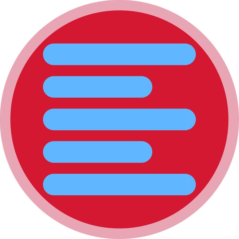 Horizontal Left Align Flat Multi Circle Icon vector
