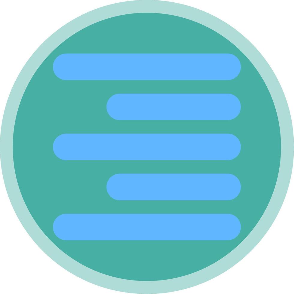 Horizontal Right Align Flat Multi Circle Icon vector