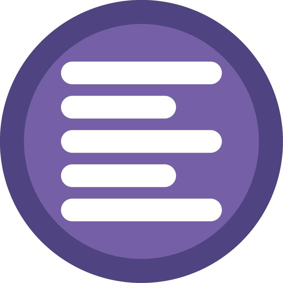 Horizontal Left Align Glyph Multi Circle Icon vector