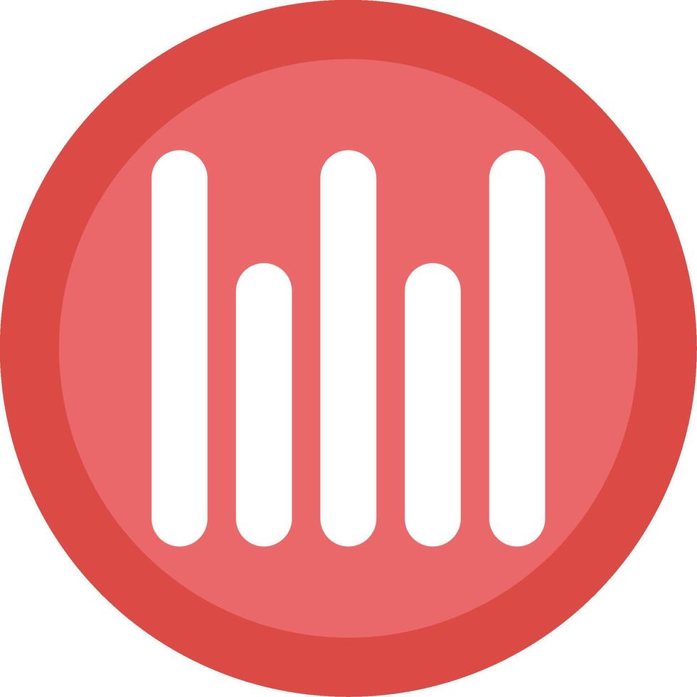 Vertical Align Bottom Glyph Multi Circle Icon vector