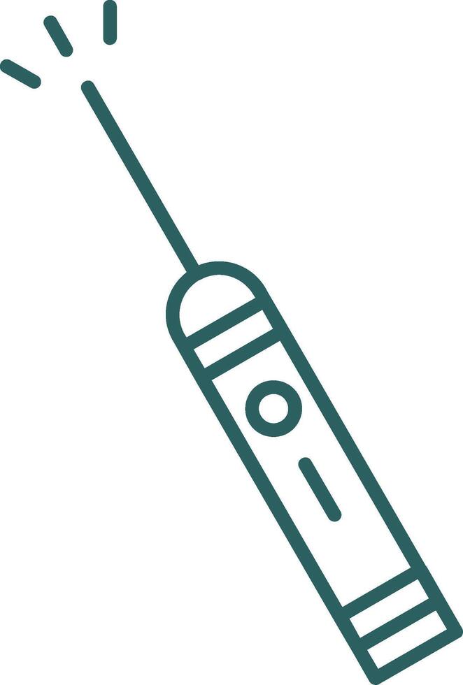 Laser Pen Line Gradient Round Corner Icon vector