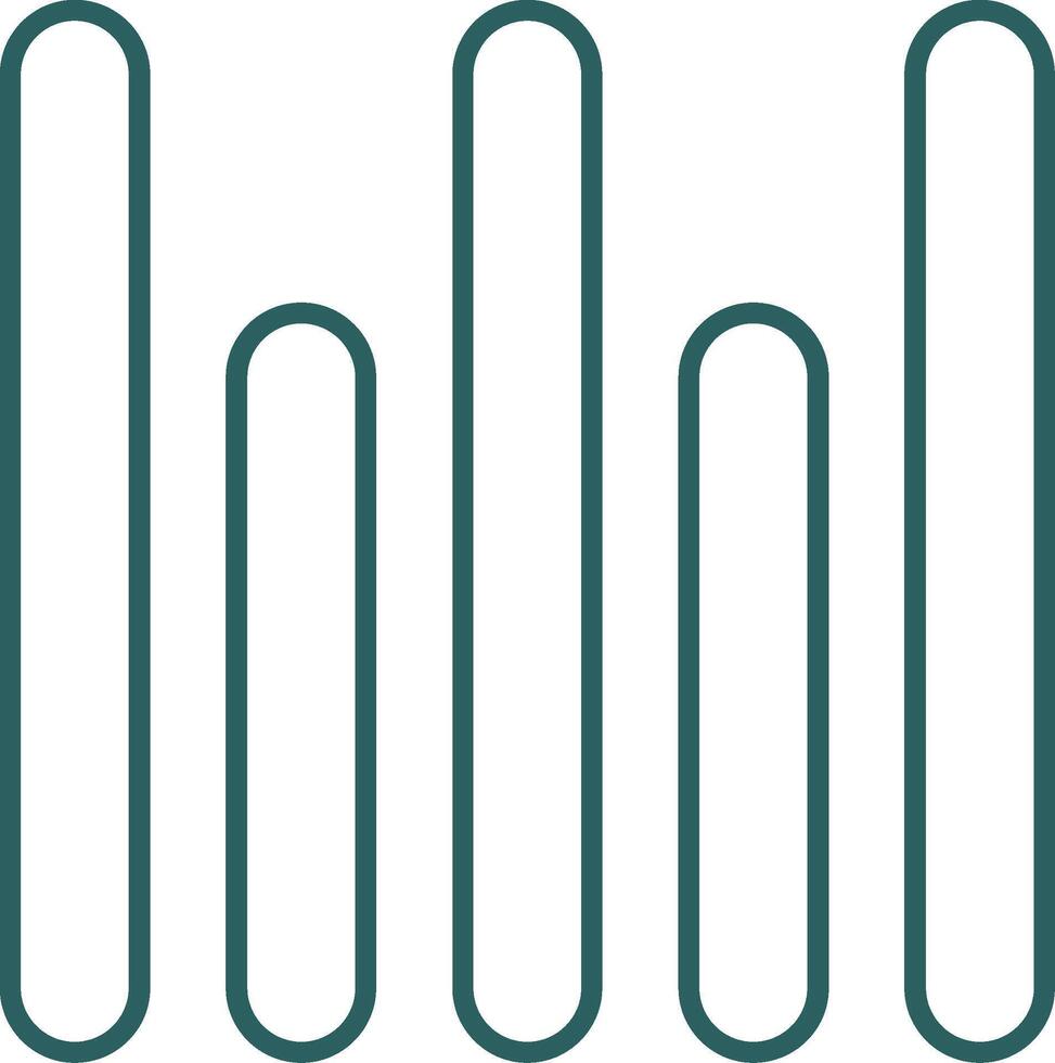 Vertical Align Bottom Line Gradient Round Corner Icon vector