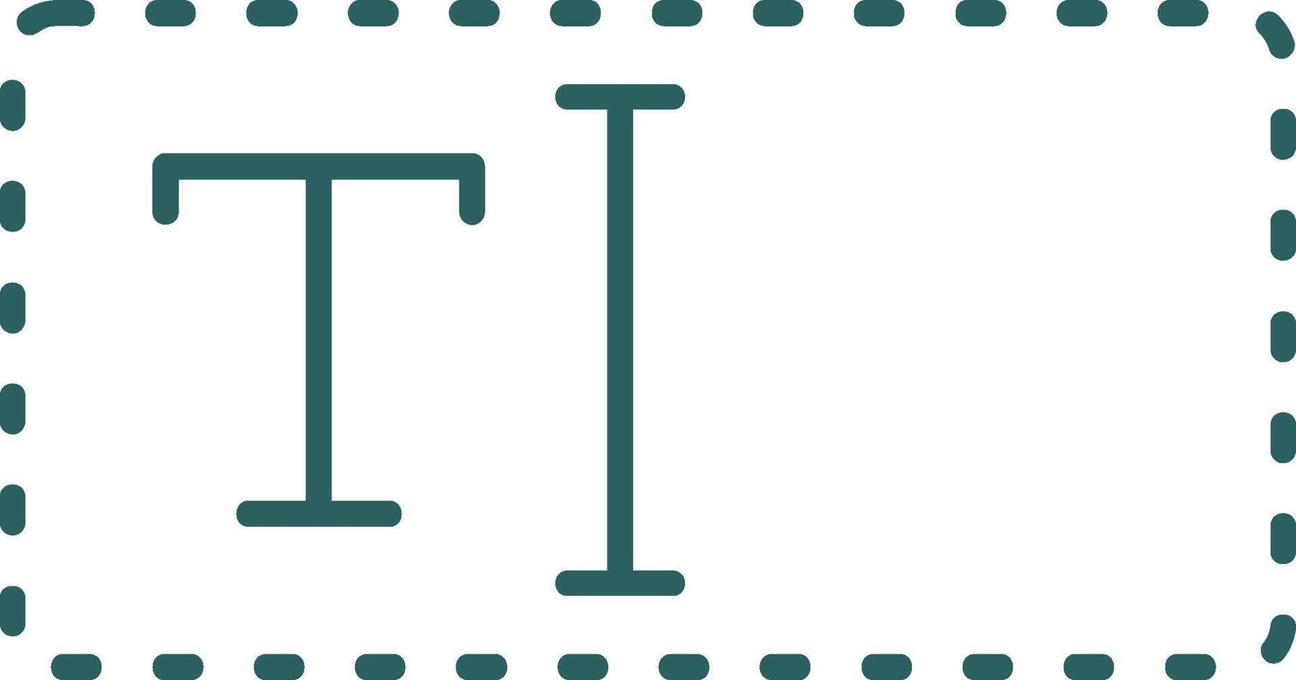 Text Box Line Gradient Round Corner Icon vector